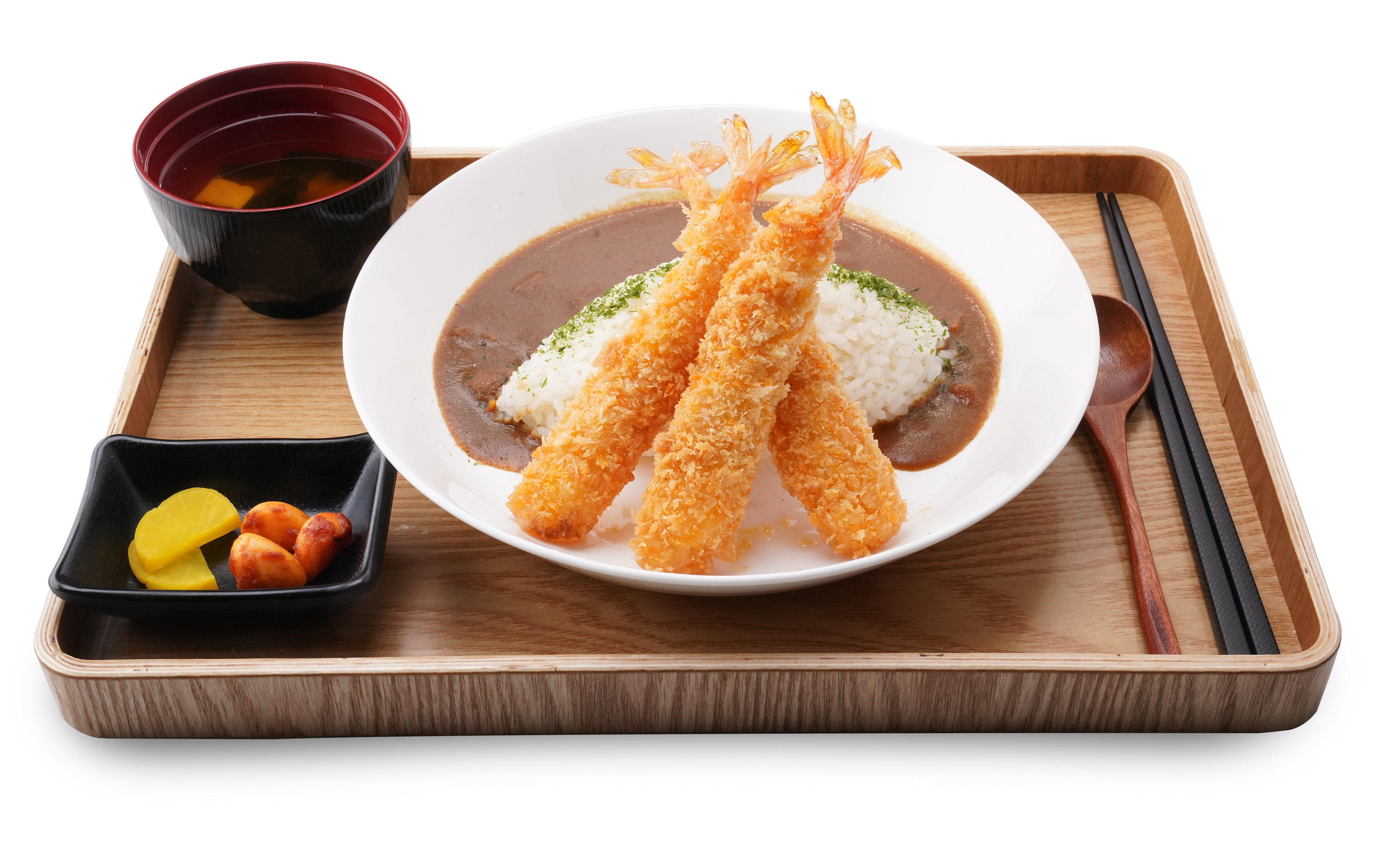 吉列珍寶大蝦咖喱定食