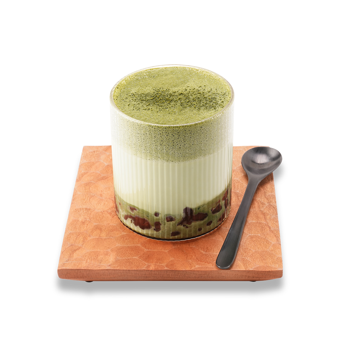 紅豆宇治抹茶泡沫鮮奶